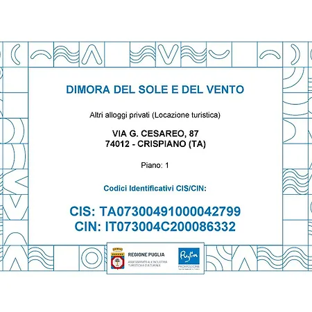 아파트 Dimora Del Sole E Del Vento